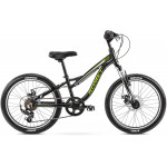 Detský bicykel Romet Rambler 20" FIT čierno zelený